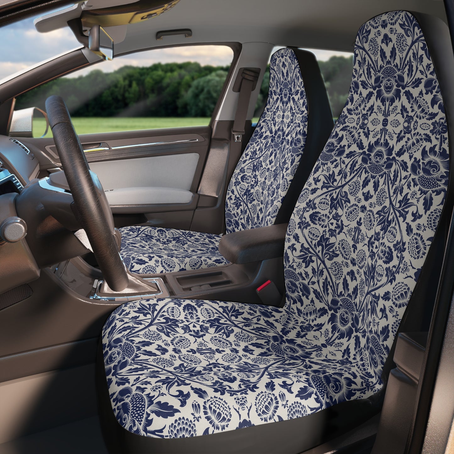 BLEU DAMASK